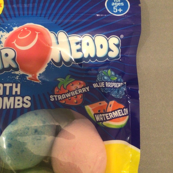 4/$30 3 Airheads Bath Bombs Strawberry watermelon - Picture 3 of 3